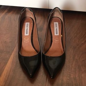Steve Madden black patent leather heels